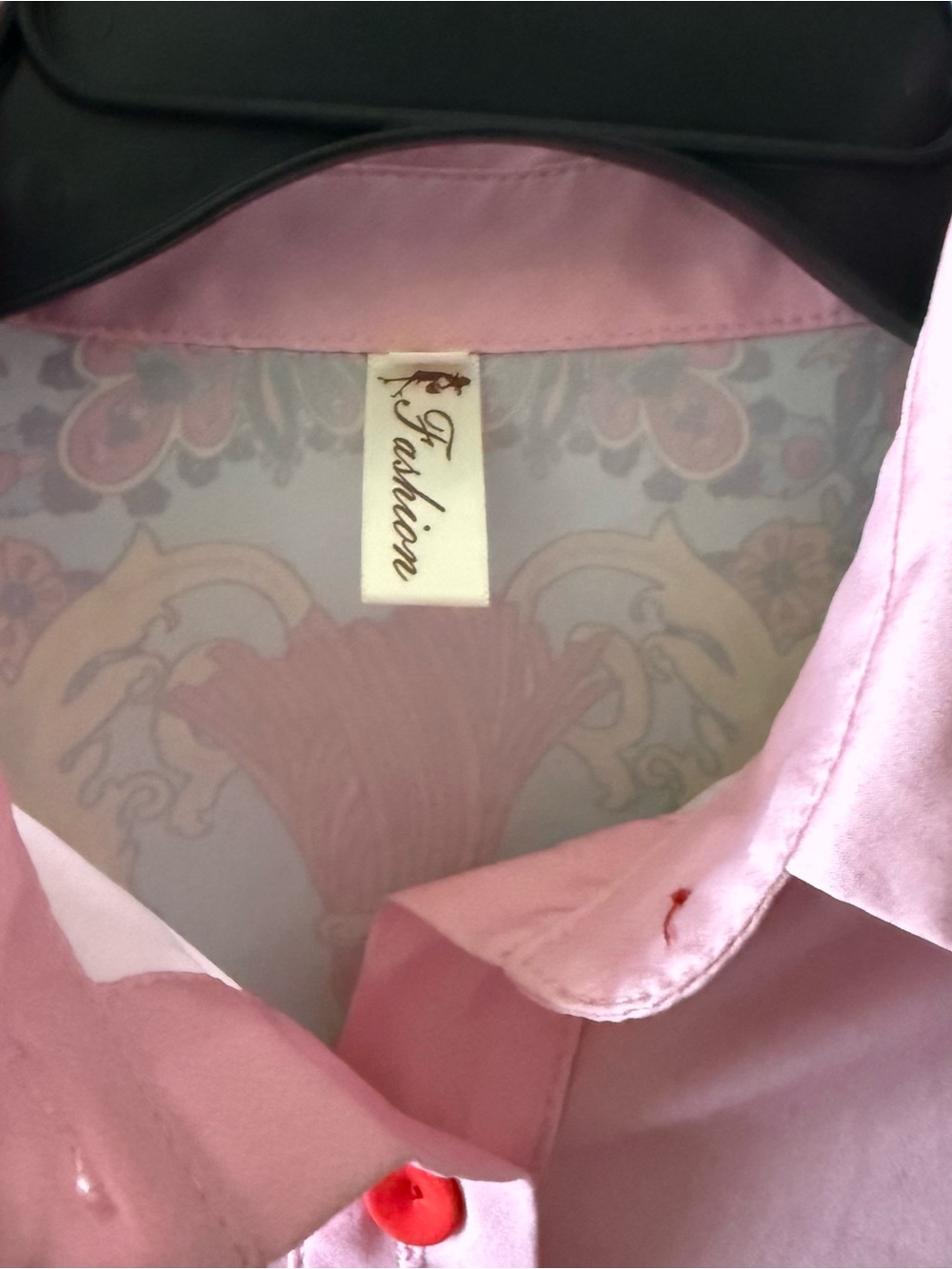 Pink Women Skirt set w/Shirt - Classic Collared Style